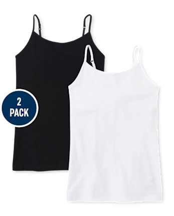 Lot de 2 camisoles basiques pour filles