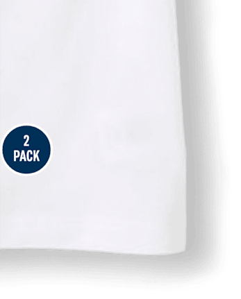 Camisola básica para niñas, paquete de 2