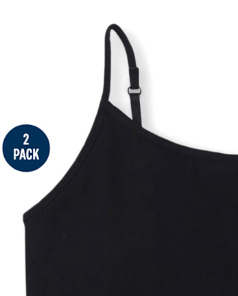 Camisola básica para niñas, paquete de 2