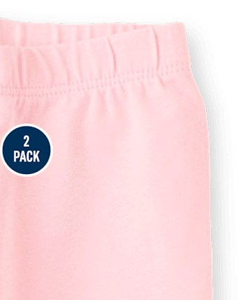 Lot de 2 leggings pour bébé et toute-petite fille