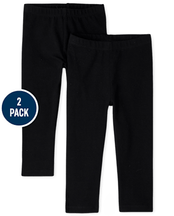 Lot de 2 leggings pour bébé et toute-petite fille