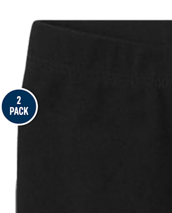 Lot de 2 leggings capri pour bébé et toute-petite fille