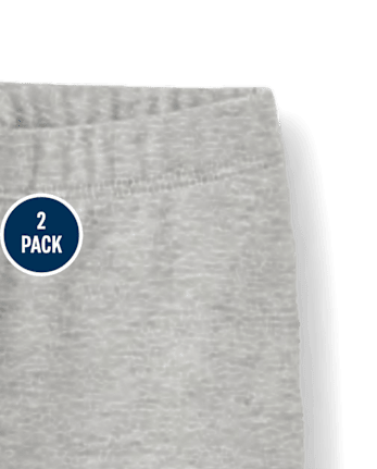 Lot de 2 leggings capri pour bébé et toute-petite fille