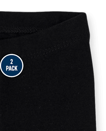 Baby And Toddler Girls Capri Leggings 2-Pack