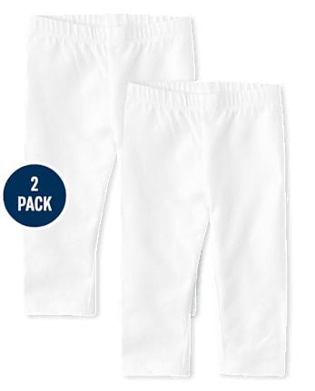 Baby And Toddler Girls Capri Leggings 2-Pack