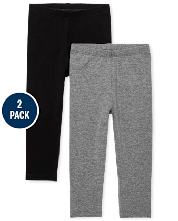 Lot de 2 leggings pour bébé et toute-petite fille