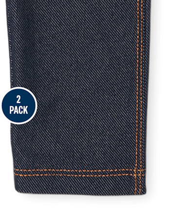 Lot de 2 leggings pour bébé et toute-petite fille