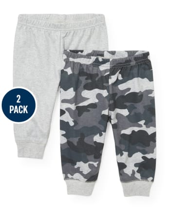 Baby Boys Camo Pants 2-Pack