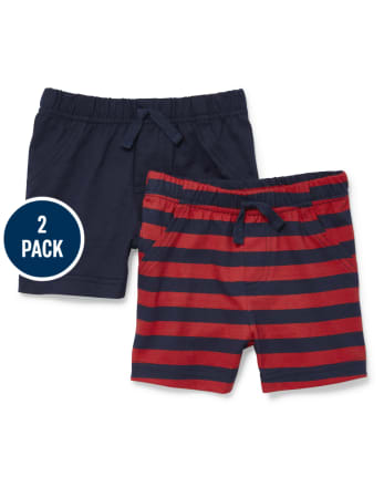 Baby Boys Striped Shorts 2-Pack