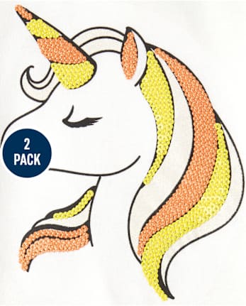 Baby And Toddler Girls Halloween Unicorn Tutu Skirt Set