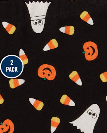 Conjunto de leggings de calabaza con purpurina de Halloween para bebés y niñas pequeñas