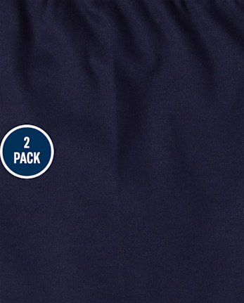 Baby Boys Train Pants 2-Pack