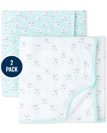 Unisex Baby Sheep Swaddle Blanket 2 Pack The Children s Place