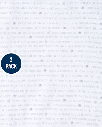 Manta envolvente unisex para bebé Little Sunshine, paquete de 2