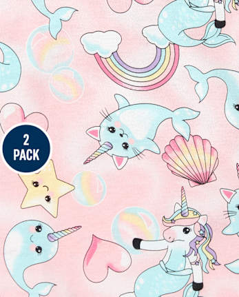 Baby And Toddler Girls Print Everyday Dress 2-Pack