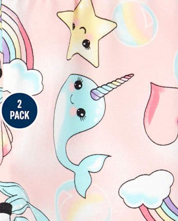 Baby And Toddler Girls Capri Leggings 2-Pack