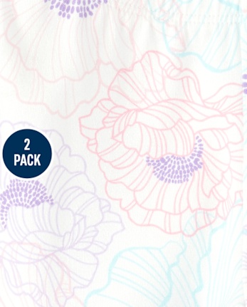 Baby And Toddler Girls Capri Leggings 2-Pack