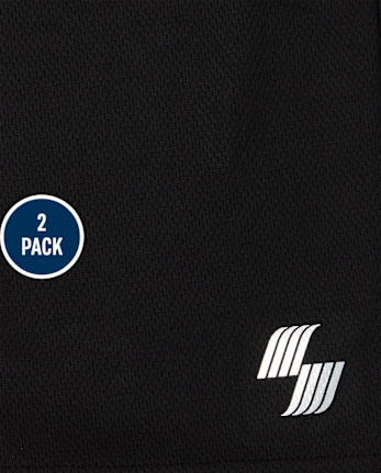 Boys Quick Dry Mesh Basketball Shorts 2-Pack