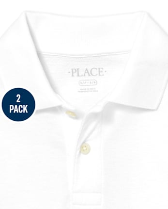 Kids Uniform Soft Pique Polo 2-Pack