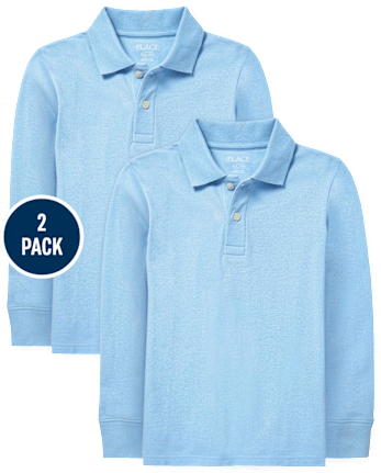 Kids Uniform Pique Polo 2-Pack