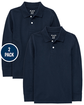 Kids Uniform Pique Polo 2-Pack