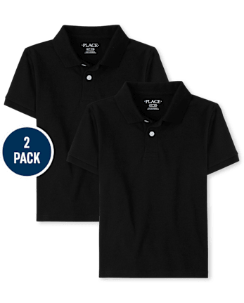 Kids Uniform Pique Polo 2-Pack