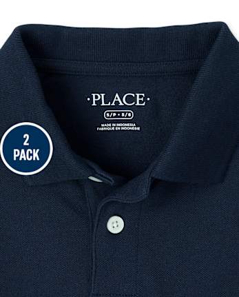 Kids Uniform Soft Pique Polo 2-Pack