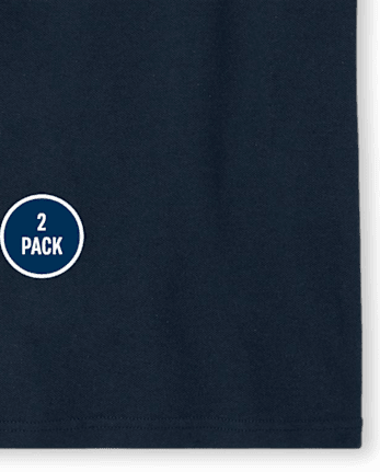 Lot de 2 polos uniformes en piqué pour garçon