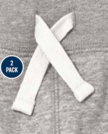 Paquete de 2 pantalones jogger de polar de uniforme para niños