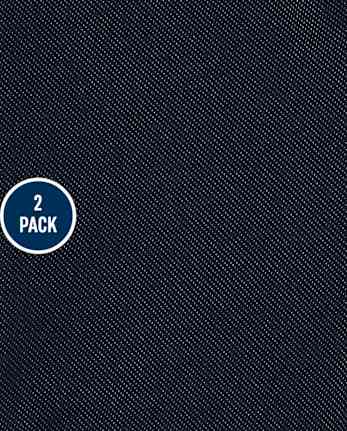 Toddler Girls Faux Denim Leggings 2-Pack