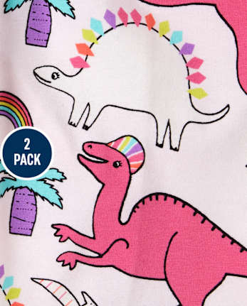 Toddler Girls Mix And Match Print Bike Shorts 2-Pack