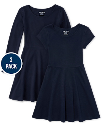 Lot de 2 robes uniformes patineuses pour filles
