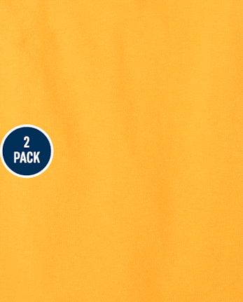 Girls Uniform Ruffle Soft Stretch Pique Polo 2-Pack