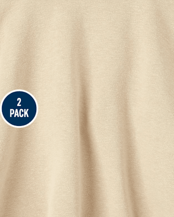 Girls Uniform French Terry Skort 2-Pack