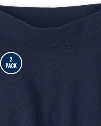 Falda pantalón de felpa francesa activa de uniforme para niñas, paquete de 2