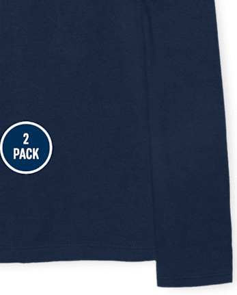 Lot de 2 polos uniformes en piqué pour fille