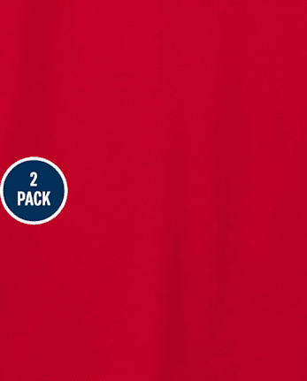 Polo de piqué con volantes de manga larga de uniforme para niñas, paquete de 2