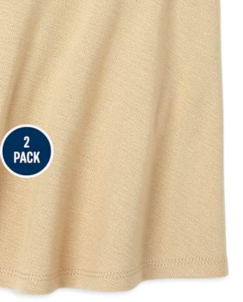 Uniforme para niñas Ponte Knit Skort paquete de 2