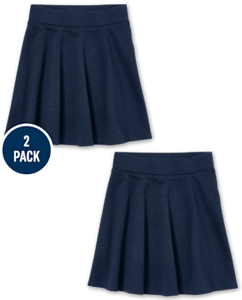 Uniforme para niñas Ponte Knit Skort paquete de 2