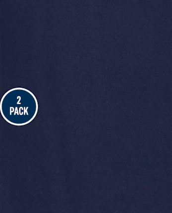 Lot de 2 polos uniformes en piqué pour fille