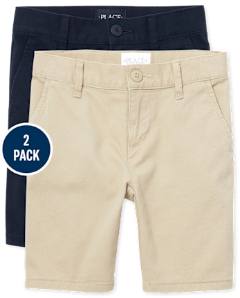 Lot de 2 shorts chino uniformes pour filles