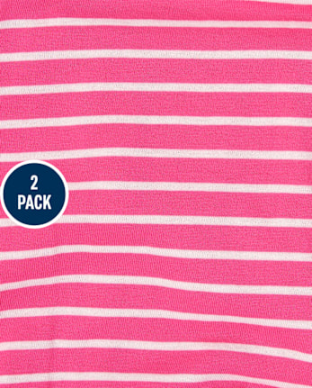 Lot de 2 barboteuses à fleurs pour bébés et petites filles