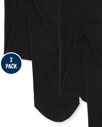 Girls Microfiber Tights 2-Pack