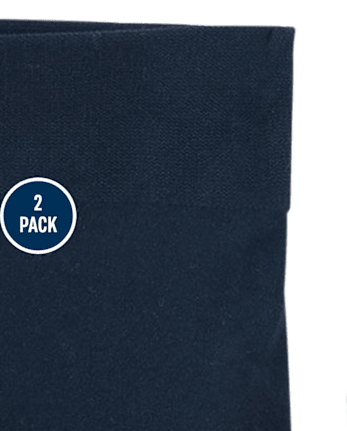 Pack de 2 medias de microfibra para niña