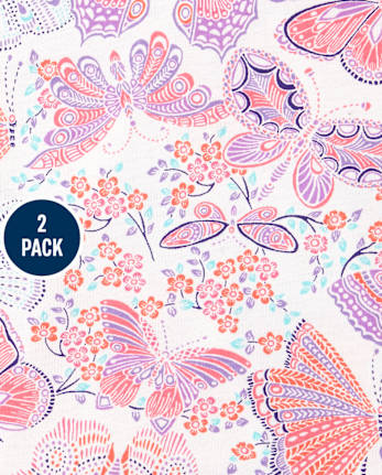 Baby And Toddler Girls Print Everyday Dress 2-Pack