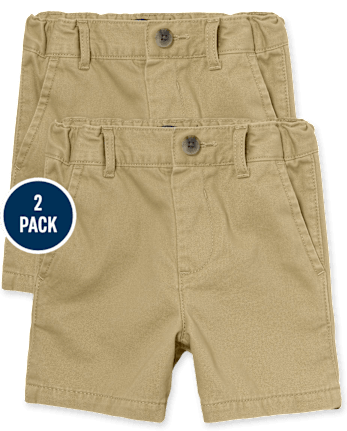 Baby And Toddler Boys Uniform Chino Shorts 2-Pack