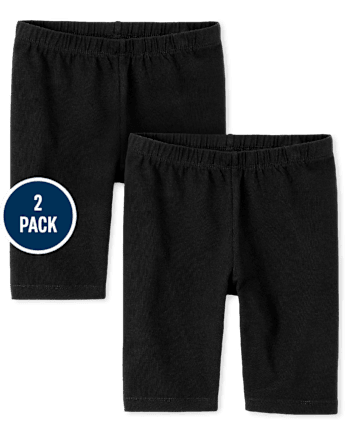 Girls Bike Shorts 2-Pack