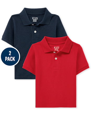 Baby And Toddler Uniform Pique Polo 2-Pack