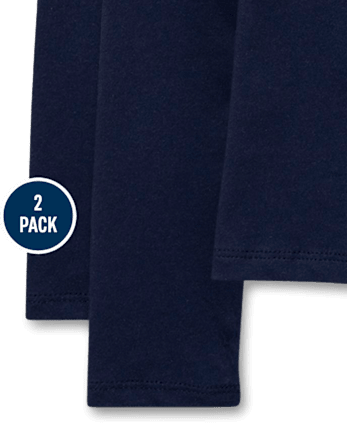 Lot de 2 t-shirts superposés de base pour filles