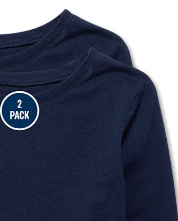 Lot de 2 t-shirts superposés de base pour filles